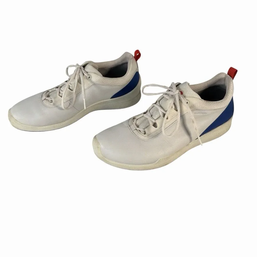 Ecco Biom Hybrid White/Mazarine Blue Mens Golf Shoes Size 11-11.5 EU Size 45